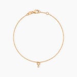 Bracelet Ederna Plaqu&eacute; Or Jaune Oxyde De Zirconium - Bracelets Femme | Histoire d&rsquo;Or