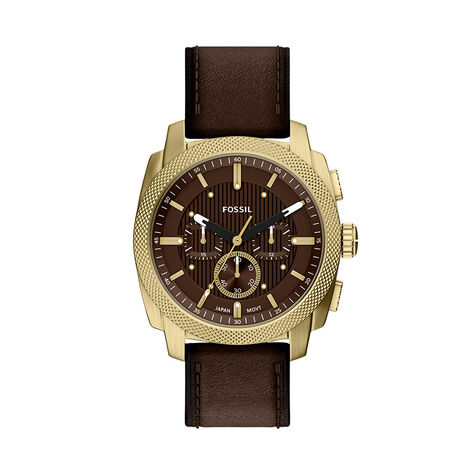 Montre Fossil Machine Marron - F&ecirc;te des p&egrave;res Homme | Histoire d&rsquo;Or