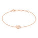 Bracelet Flamen Argent Rose Oxyde De Zirconium - Bracelets Coeur Femme | Histoire d’Or