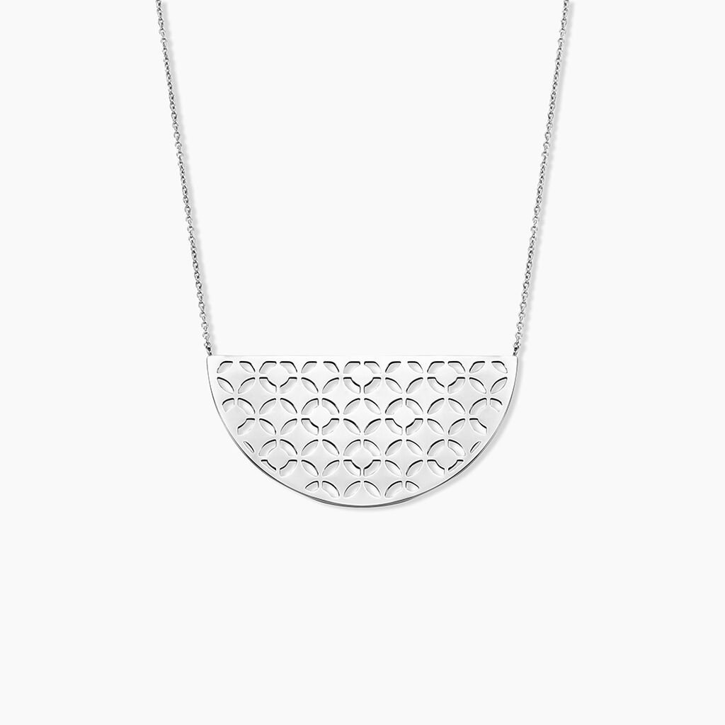 Collier Yelda Acier Blanc - Colliers fantaisie Femme | Histoire d’Or