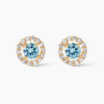 Boucles D'oreilles Puces Plaqu&eacute; Or Radbod Pierres Artificielles Oxydes - Boucles d'oreilles fantaisie Femme | Histoire d&rsquo;Or