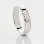 Alliance Beritan Demi Jonc Classique Argent Blanc - Alliances Famille | Histoire d&rsquo;Or