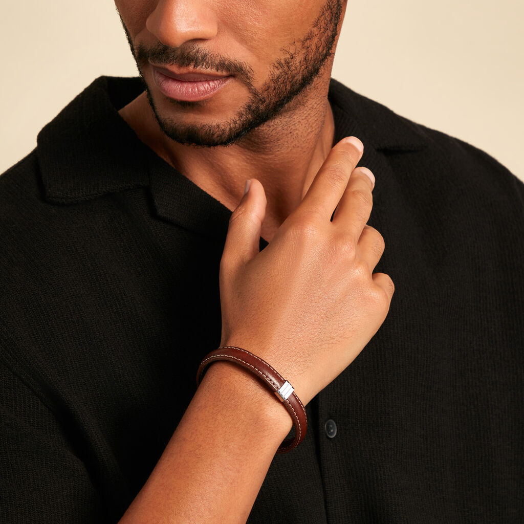 Bracelet Lex Acier Blanc - Bracelets Homme | Histoire d&rsquo;Or