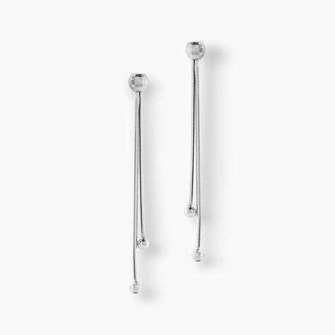 Boucles D'oreilles Pendantes Yuzu Argent Blanc - Boucles d'oreilles fantaisie Femme | Histoire d&rsquo;Or