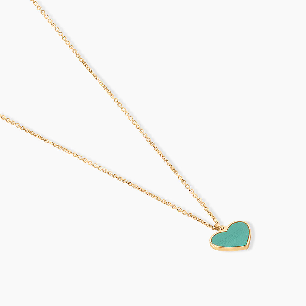 Collier Nerio Or Jaune Malachite - Colliers Femme | Histoire d&rsquo;Or