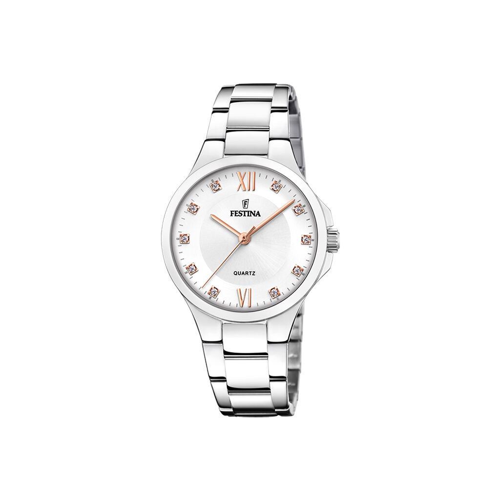 Montre Festina Mademoiselle Argent&eacute; - F&ecirc;te des m&egrave;res Femme | Histoire d&rsquo;Or