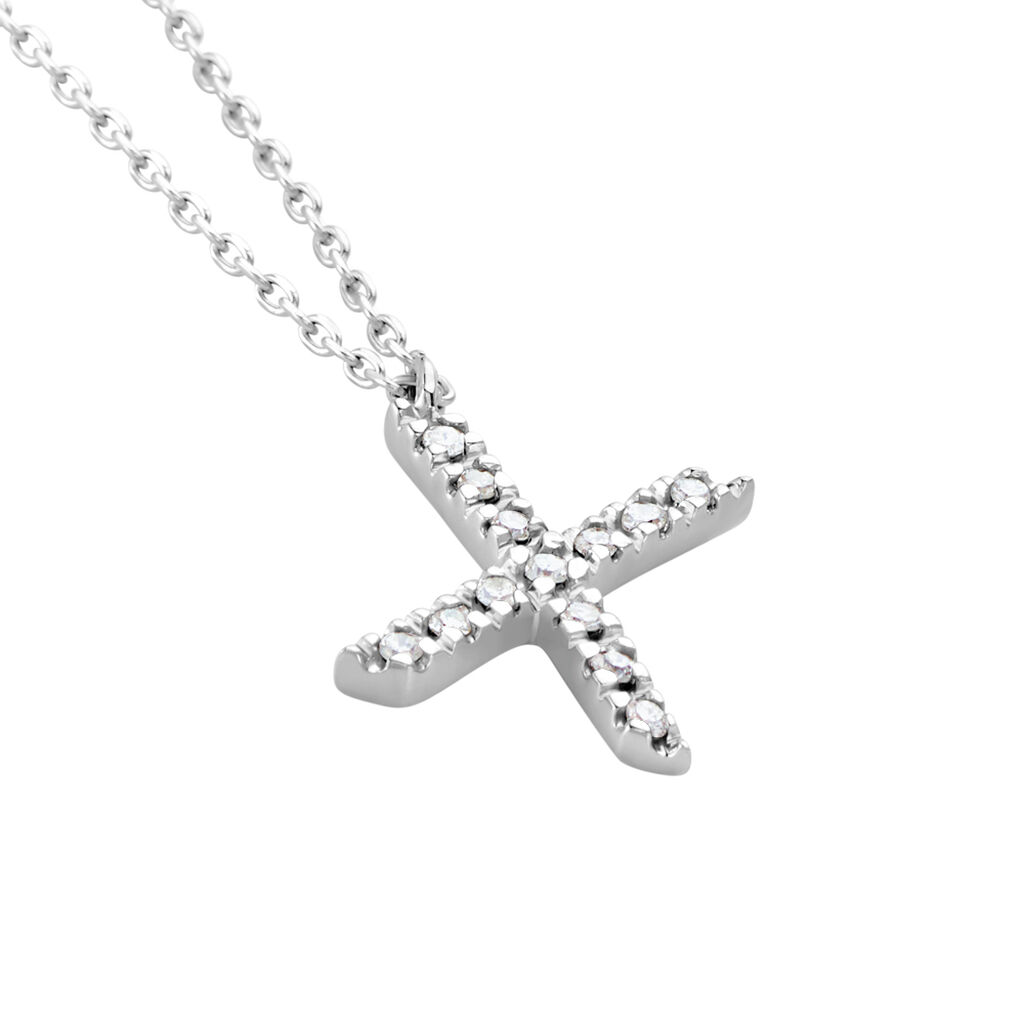 Collier Oran Or Blanc Diamant - Colliers Femme | Histoire d’Or