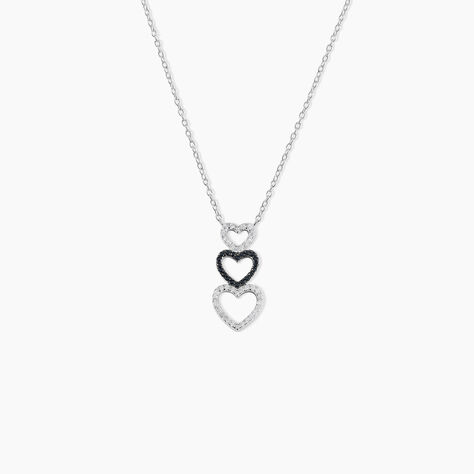 Collier Lio Argent Blanc Oxyde De Zirconium - Colliers fantaisie Femme | Histoire d’Or