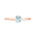 Bague Lily Or Rose Aigue Marine - Bagues solitaires Femme | Histoire d’Or