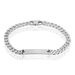 Bracelet Identité Casper Argent Blanc - Gourmettes Femme | Histoire d’Or