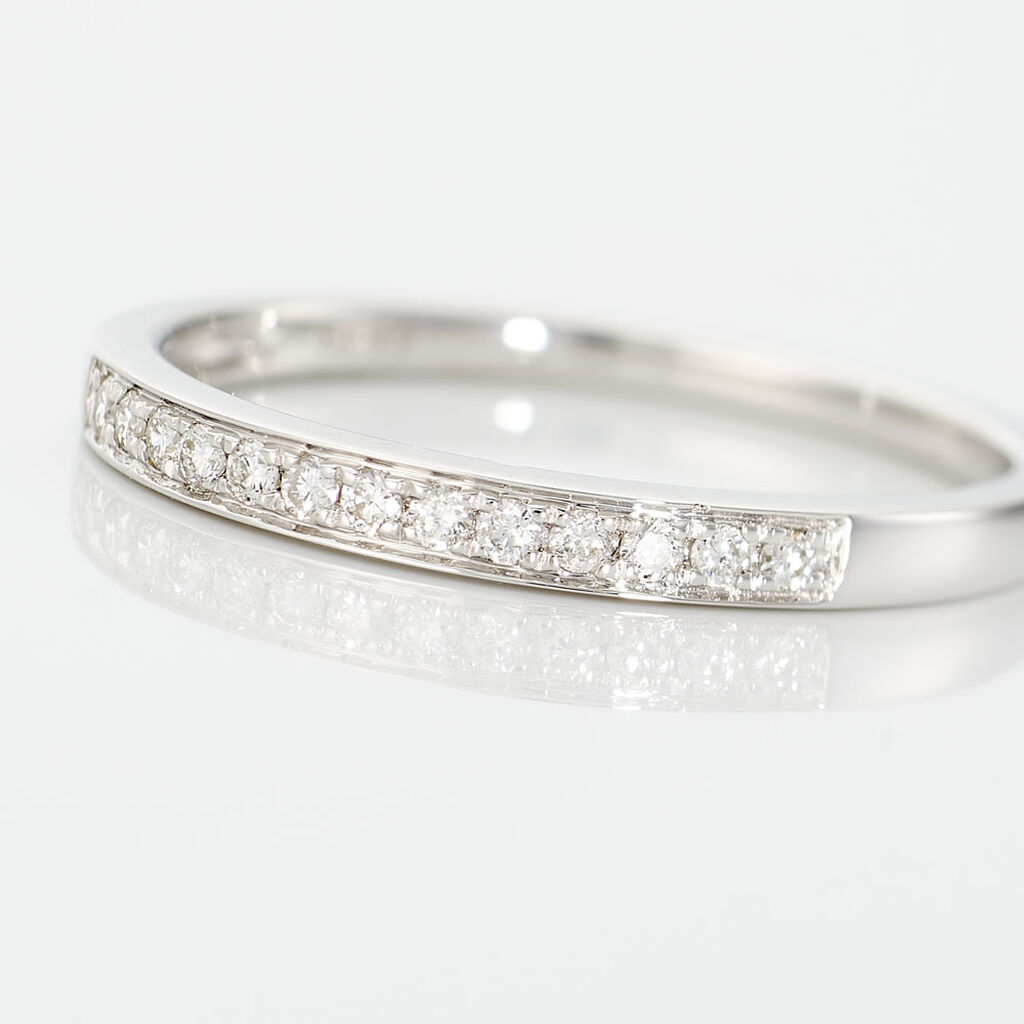 Alliance Rhea Or Blanc Diamant - Alliances Femme | Histoire d’Or