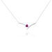 Collier Renaldine Or Blanc Rubis - Colliers Femme | Histoire d’Or