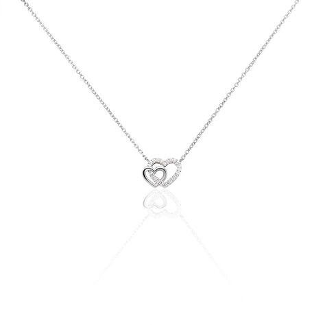 Collier Donatiane Argent Blanc Oxyde De Zirconium - Colliers fantaisie Femme | Histoire d’Or