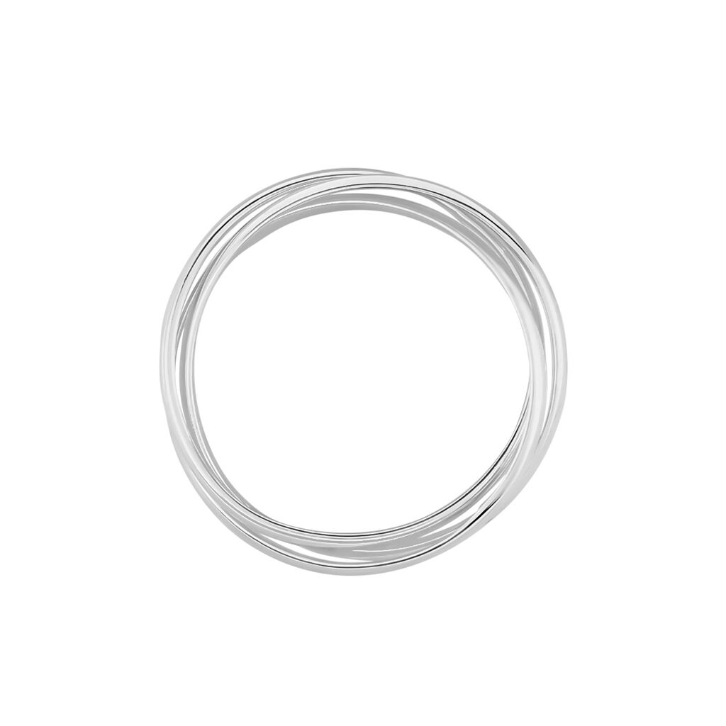 Alliance Filipine Demi Jonc Classique Argent Blanc - Alliances Famille | Histoire d&rsquo;Or