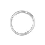 Alliance Filipine Demi Jonc Classique Argent Blanc - Alliances Famille | Histoire d&rsquo;Or