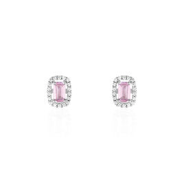 Boucles D'oreilles Puces Aladin Argent Blanc Oxyde De Zirconium - Boucles d'oreilles fantaisie Femme | Histoire d’Or