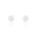 Boucles D'oreilles Puces Solene Argent Blanc Céramique - Boucles d'oreilles fantaisie Femme | Histoire d’Or