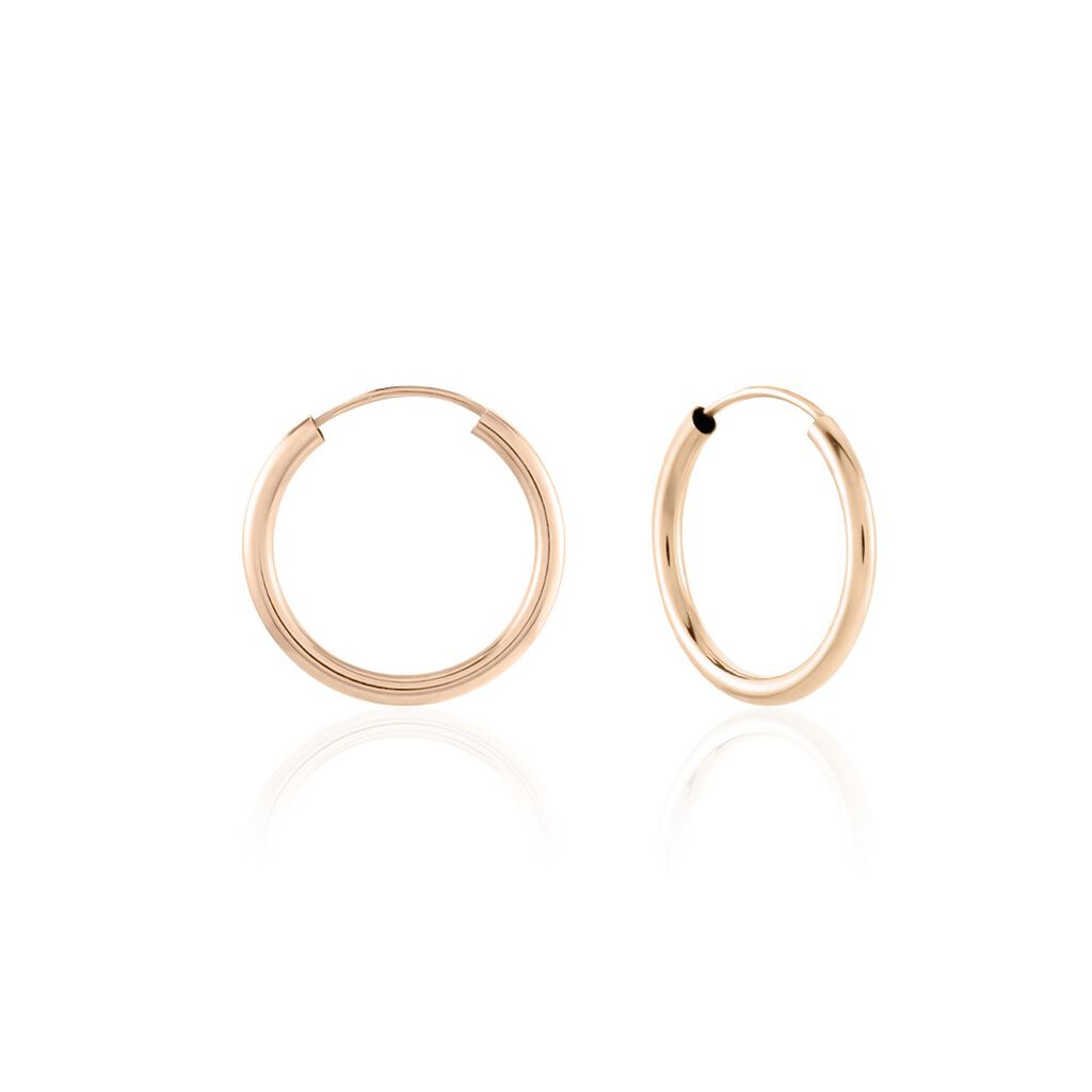 Créoles Or Rose - Boucles d'oreilles créoles Femme | Histoire d’Or