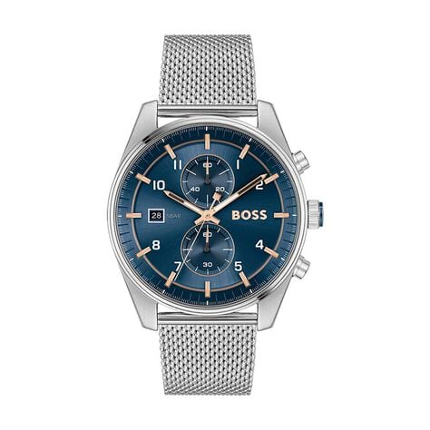 Montre Boss Skytraveller Bleu - Montres Homme | Histoire d&rsquo;Or