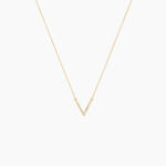 Collier Celene Or Jaune Oxyde De Zirconium - Colliers Femme | Histoire d&rsquo;Or