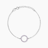 Bracelet Ambroisie Argent Blanc Oxyde De Zirconium