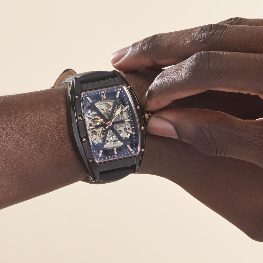 Montre Montignac Noir - Montres Homme | Histoire d’Or