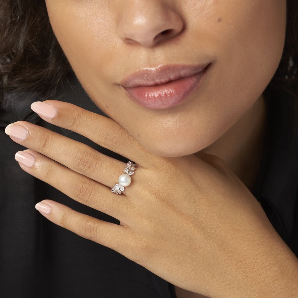 Bague Epiphania Or Blanc Oxyde De Zirconium - Bagues avec pierre Femme | Histoire d’Or