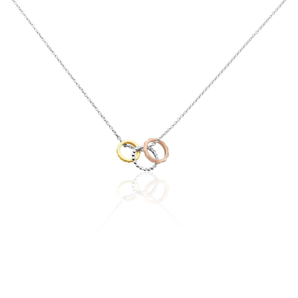 Collier Argent Tricolore Roderick - Colliers fantaisie Femme | Histoire d’Or