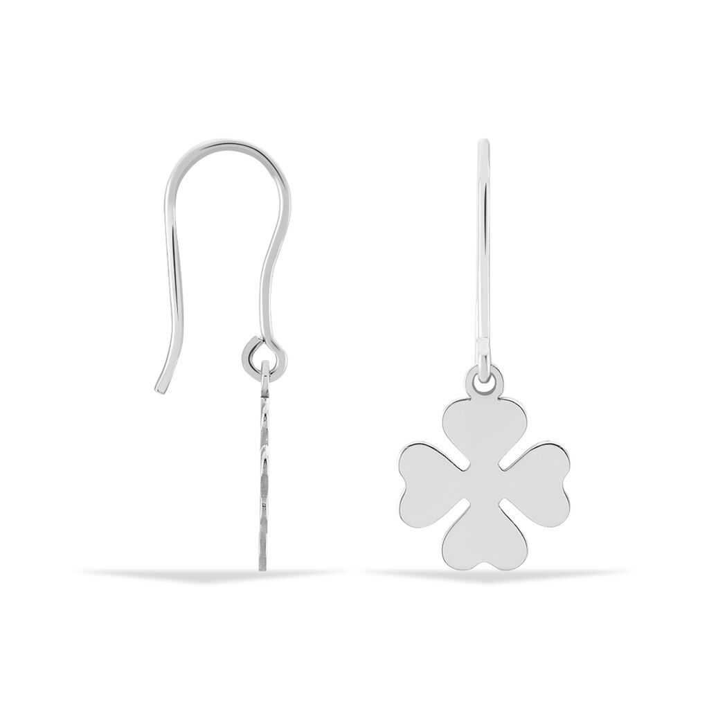 Boucles D'oreilles Pendantes Naomie Argent Blanc - Boucles d'oreilles fantaisie Femme | Histoire d’Or