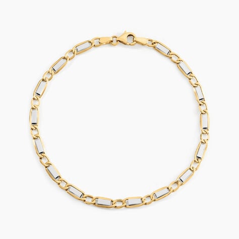Bracelet Or Bicolore Danae - Bracelets chaîne Homme | Histoire d’Or