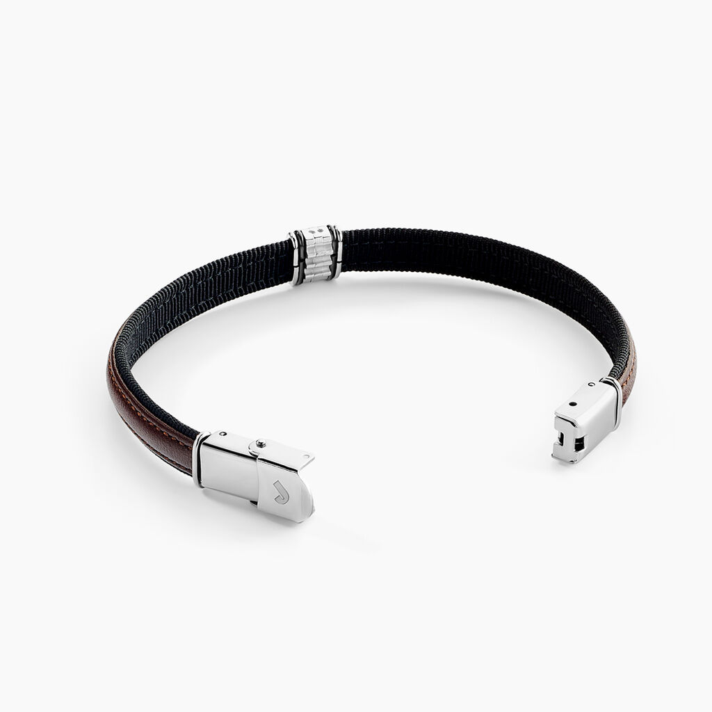 Bracelet Jourdan Acier - Bracelets Cuir Homme | Histoire d&rsquo;Or
