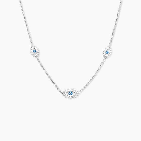 Collier Parad'eyes Argent Blanc - Colliers fantaisie Femme | Histoire d&rsquo;Or