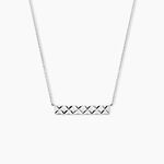 Collier Vinie Argent Blanc - Colliers fantaisie Femme | Histoire d&rsquo;Or