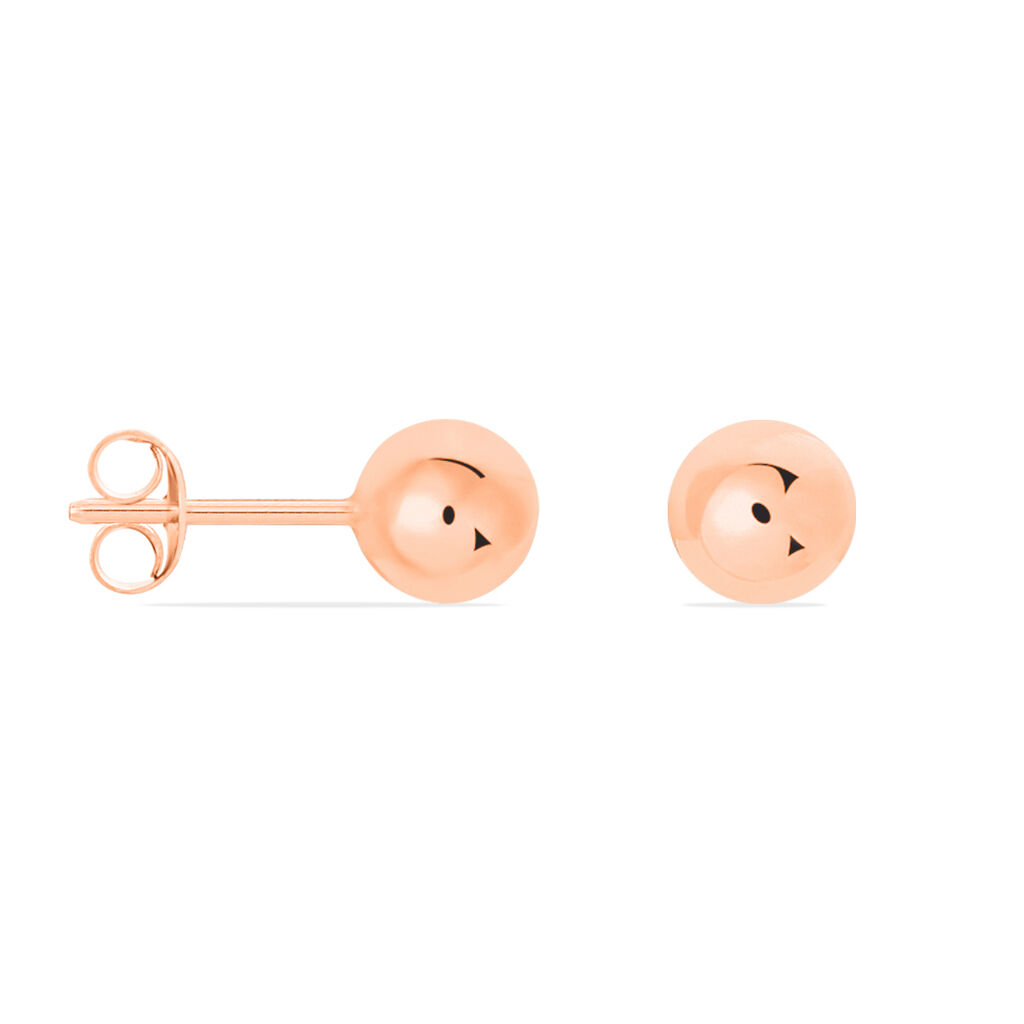 Boucles D'oreilles Puces Virgie Argent Rose - Boucles d'oreilles fantaisie Femme | Histoire d’Or