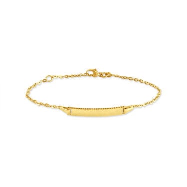 Bracelet Identité Gaspardine Maille Forçat Or Jaune Bracelet Identité Gaspardine Maille Forçat Or Jaune