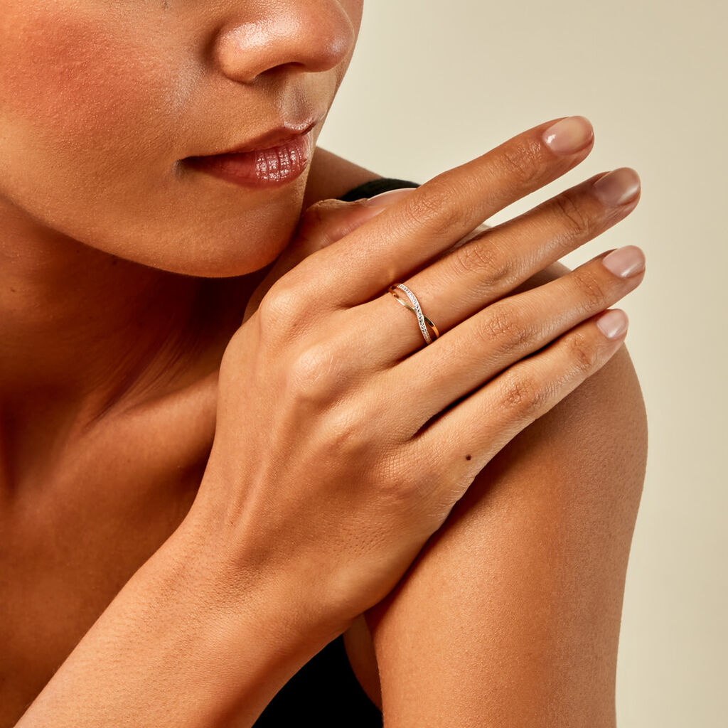 Bague Gavriil Or Jaune Diamant - Bagues avec pierre Femme | Histoire d’Or