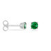 Boucles D'oreilles Puces Argent Blanc Dwight Oxydes De Zirconium - Boucles d'oreilles fantaisie Femme | Histoire d’Or