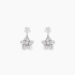 Boucles D'Oreilles Puces Sephine Argent Blanc Oxyde De Zirconium - Boucles d'oreilles fantaisie Femme | Histoire d&rsquo;Or