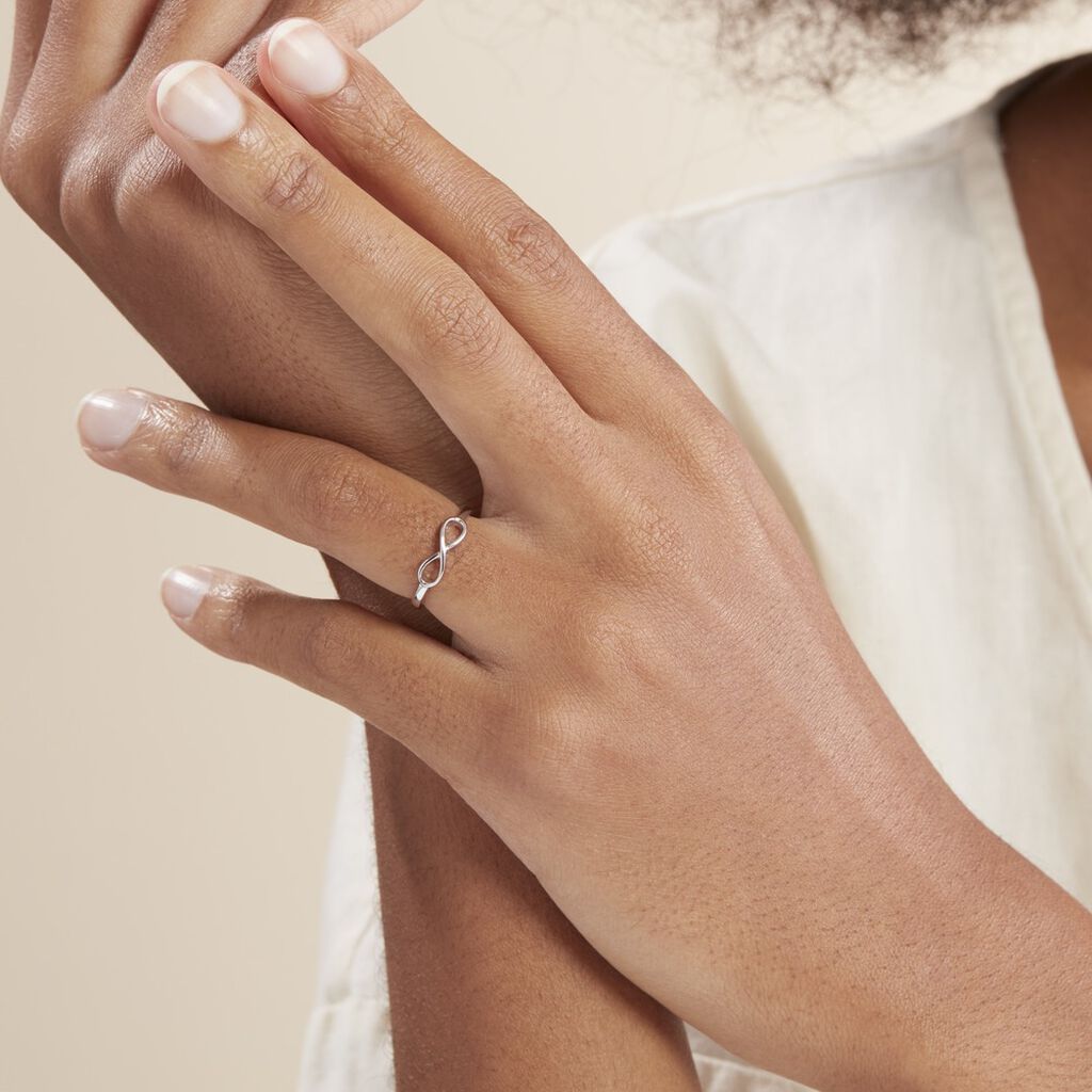 Bague Martta Argent Blanc - Bagues fantaisie Femme | Histoire d’Or
