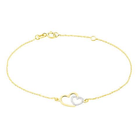 Bracelet Or Bicolore Eleutheria - Bracelets Coeur Femme | Histoire d’Or