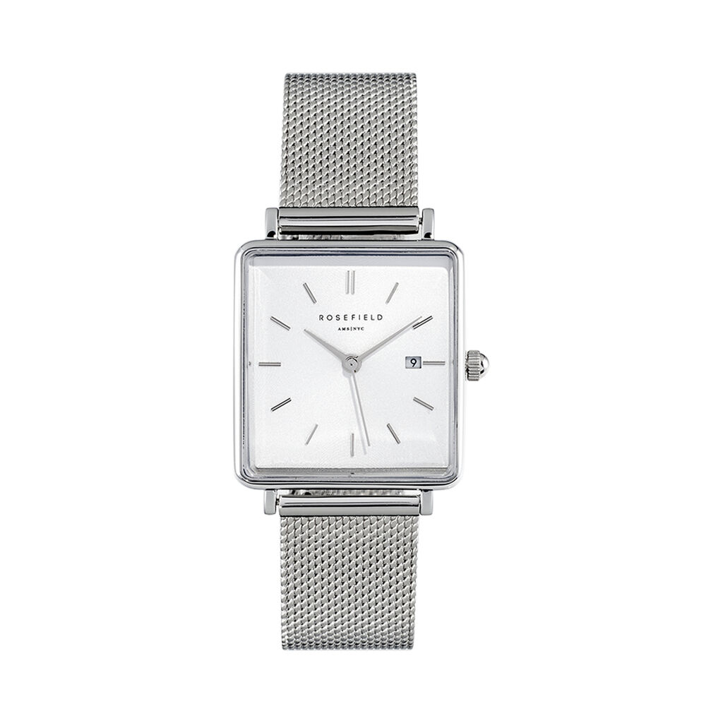 Montre Rosefield The Boxy Blanc