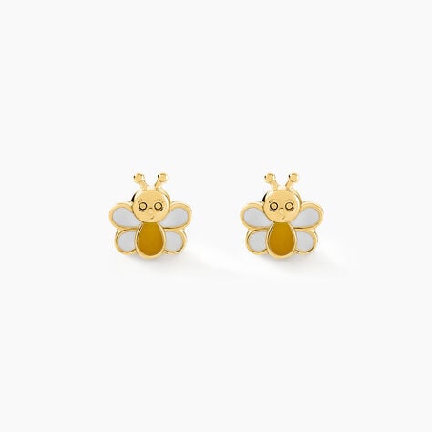 Boucles D'oreilles Puces Buz Or Jaune - Clous d'oreilles Enfant | Histoire d’Or