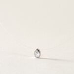 Collier Nylon Argent Blanc Oxyde - Colliers fantaisie Femme | Histoire d&rsquo;Or