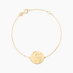 Bracelet Cobeia Maille For&ccedil;at Or Jaune - Bracelets Communion Enfant | Histoire d&rsquo;Or