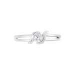 Bague Lyse Argent Blanc Oxyde De Zirconium - Bagues solitaires Femme | Histoire d&rsquo;Or