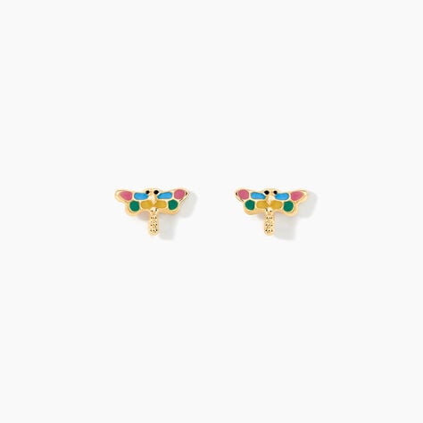 Boucles D'oreilles Puces Liberius Or Jaune - Clous d'oreilles Enfant | Histoire d’Or