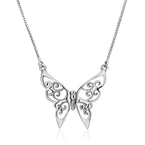 Collier Volantia Argent Blanc - Colliers fantaisie Femme | Histoire d’Or