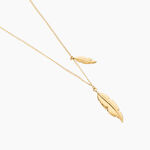 Collier Indian Nature Feuilles Or Jaune - Colliers Femme | Histoire d&rsquo;Or