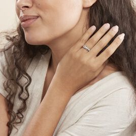 Bague Urpa Argent Blanc Oxyde De Zirconium - Bagues avec pierre Femme | Histoire d’Or
