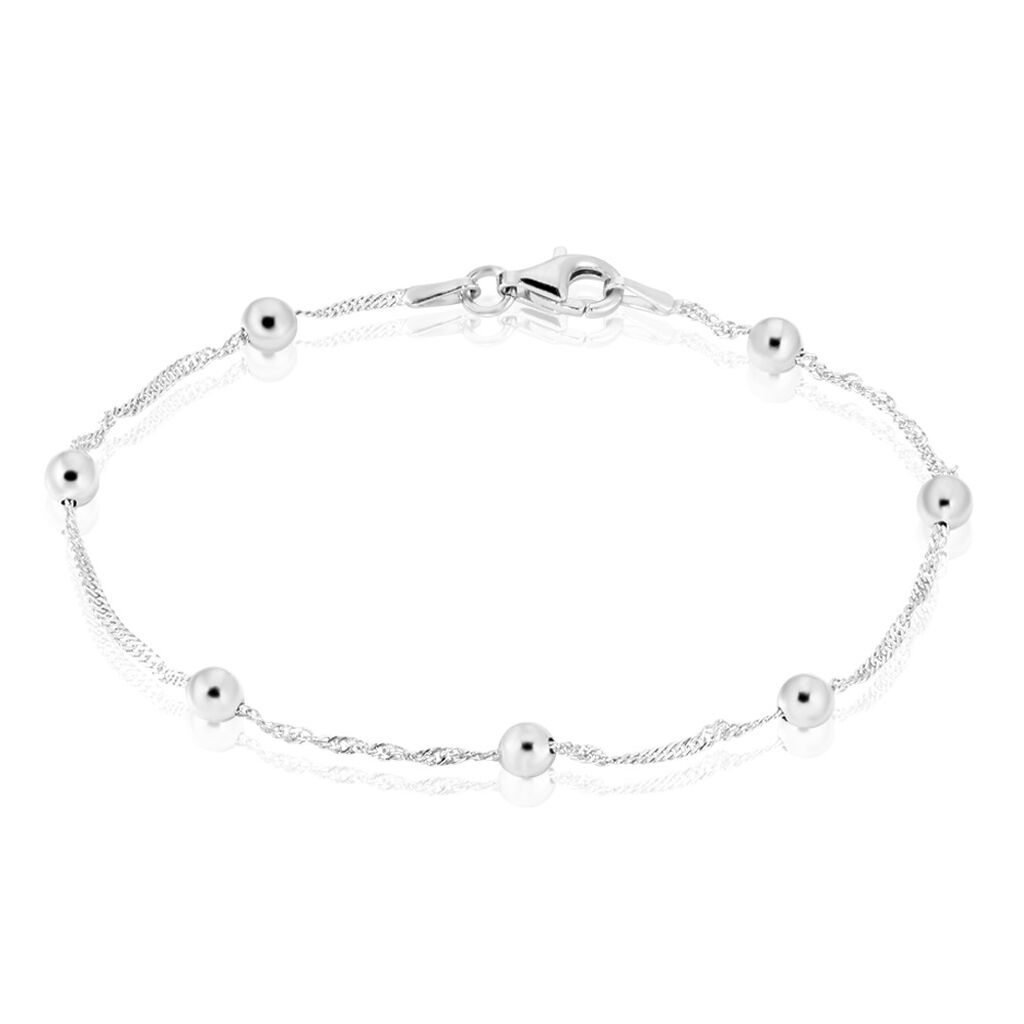 Bracelet Amarylis Argent Blanc